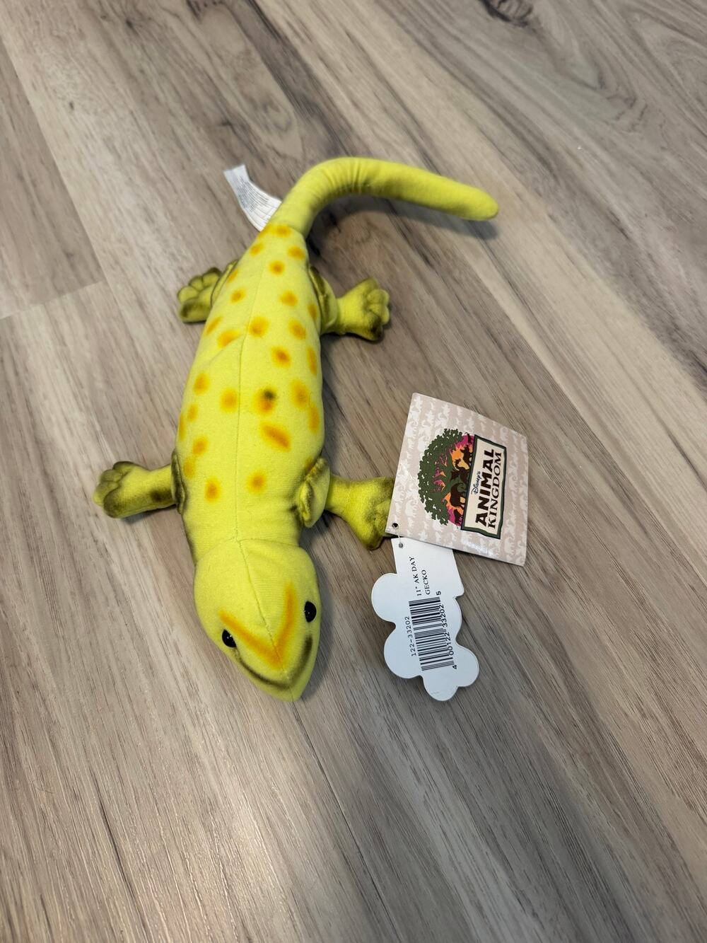 NWT Vintage Disney Animal Kingdom Plush Beanie Rare Gecko Lizard Mouseketoys